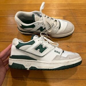 New Balance 550 White Green Sneakers